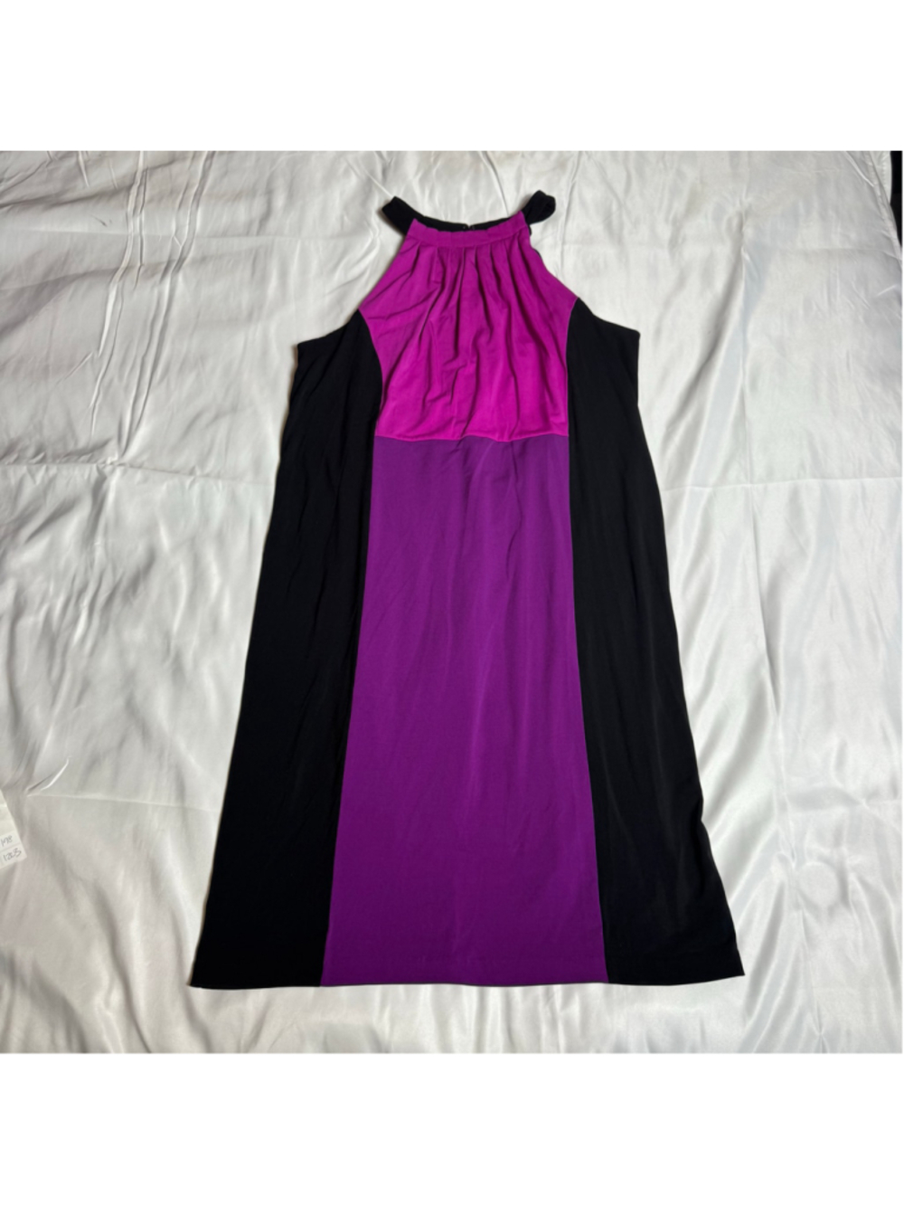 Women's Worthington Dress Size M Black Purple Pink Sleeveless
